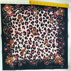 Hav-A-Hank Disney Mickey Mouse Leopard Bandana Vintage Craftable Fabric Set of 4